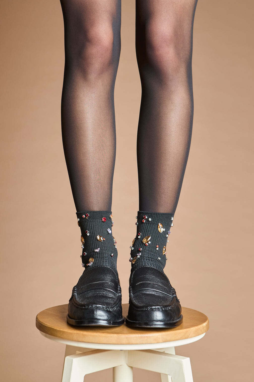 MARA MULTY embroidered short socks