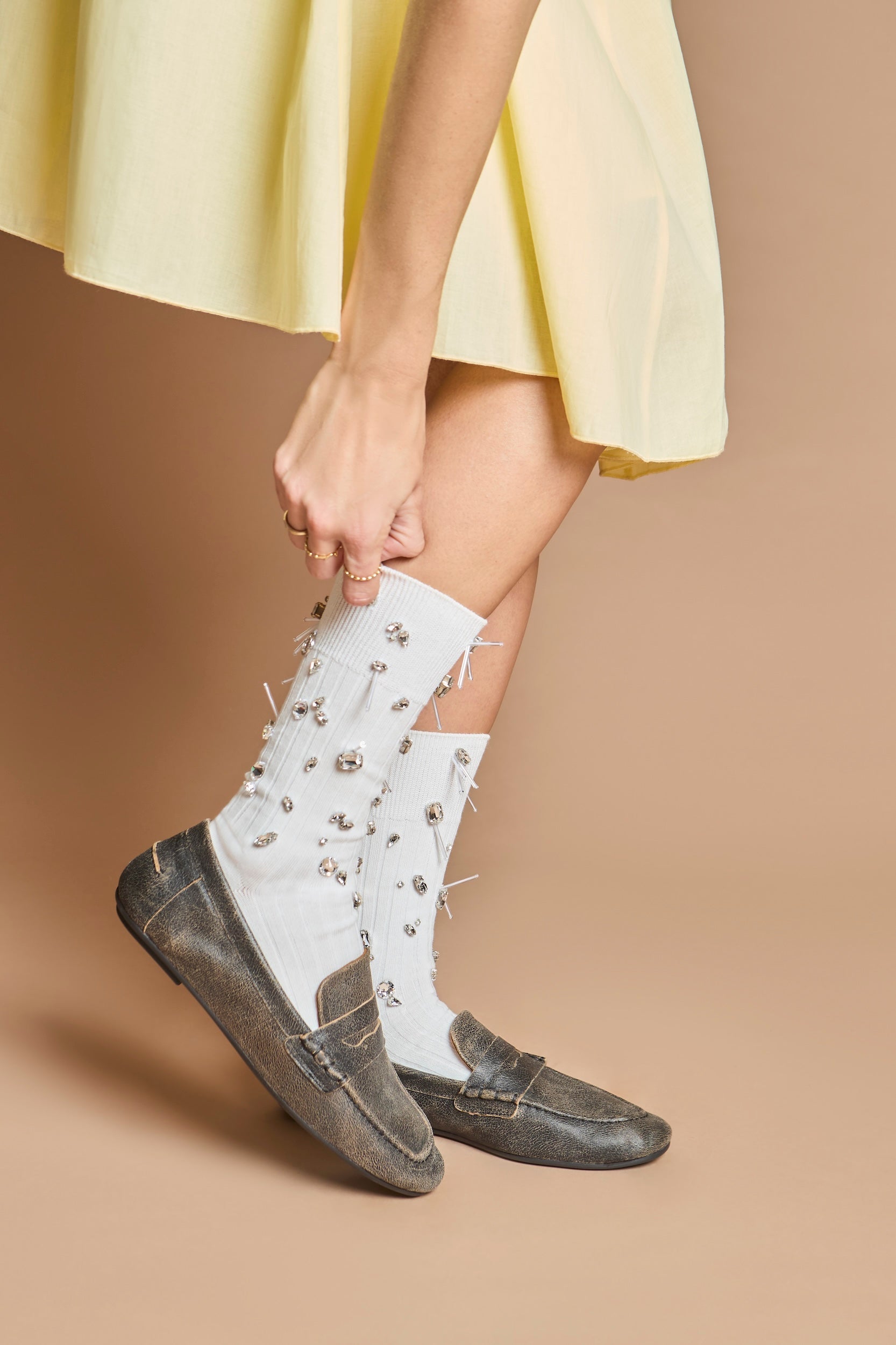 DEA embroidered socks